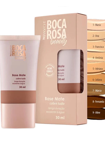 Base Mate Boca Rosa Beauty 30ml Produto Hipoalergênico