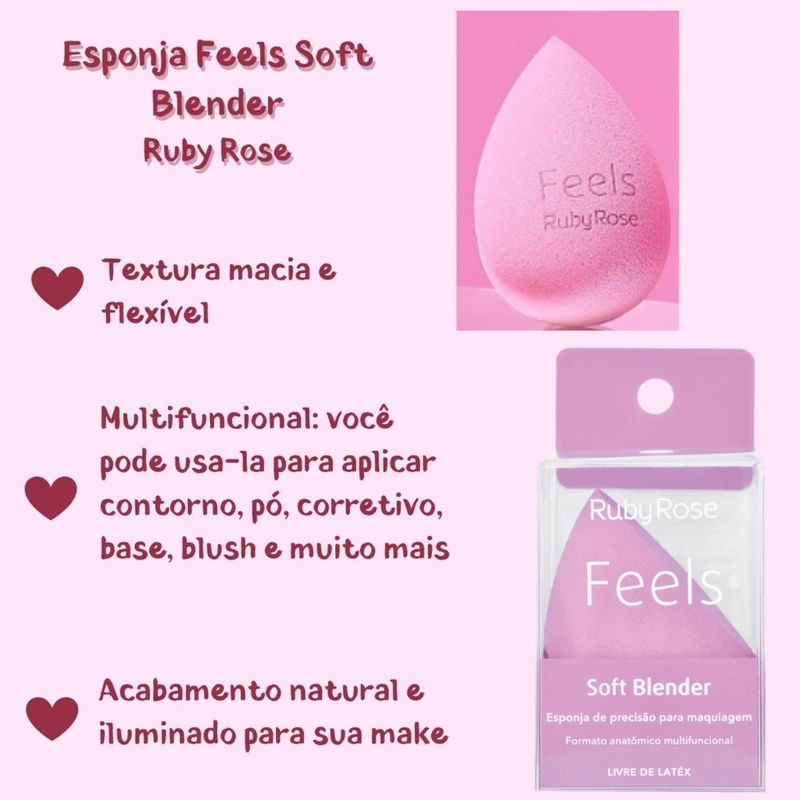 Esponja Facial Gota Chanfrada Para Base Corretivo Contorno Promoção