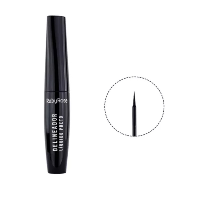 Ruby Rose Beleza Para Olhos Delineador Líquido Preto HB 8406
